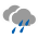 Estado do ceo: Cuberto con choiva