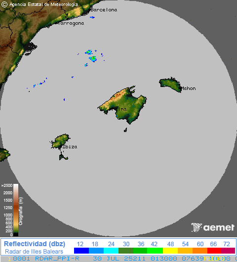 Radar Baleares - AEMET