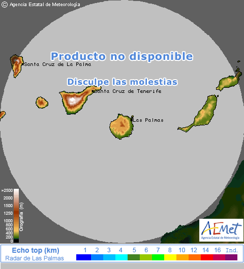 Imaxe de ECHOTOP de Las Palmas:&nbsp;m�rcores, 22 maio  2013 02:00