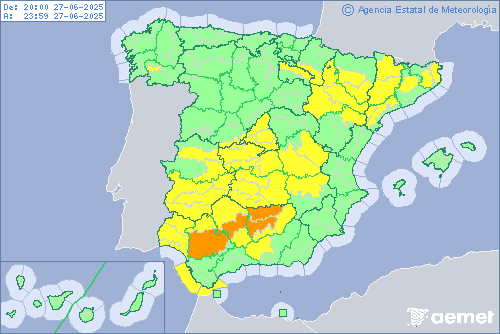 Avisos AEMET Mañana