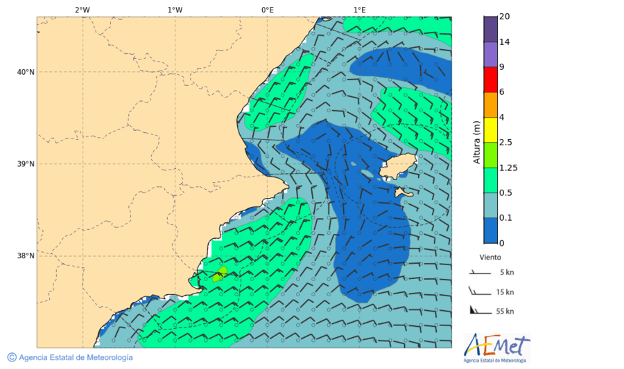 aemet 21 horas