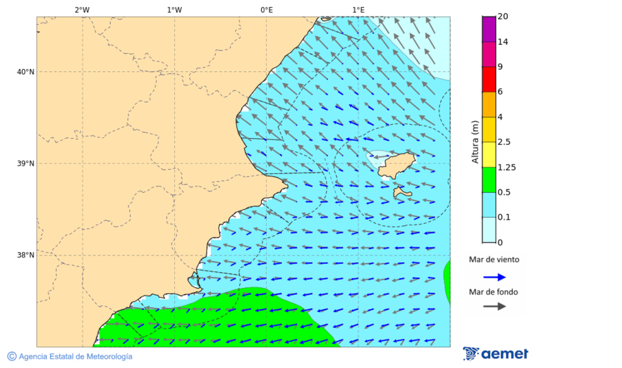 aemet 21 horas