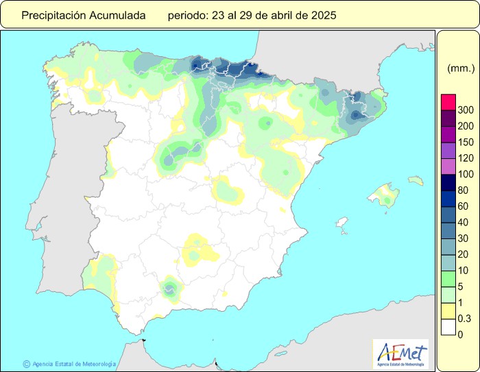 mapa de tempertures màximes a espanya