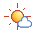 Icono de poco nuboso