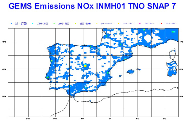 Emisiones antropogénicas de NOx procedentes del tráfico por carretera