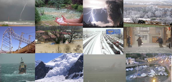Efectos de fenómenos meteorológicos significativos que se producen en nuestro país