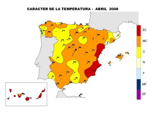 Temperatura abril 2008