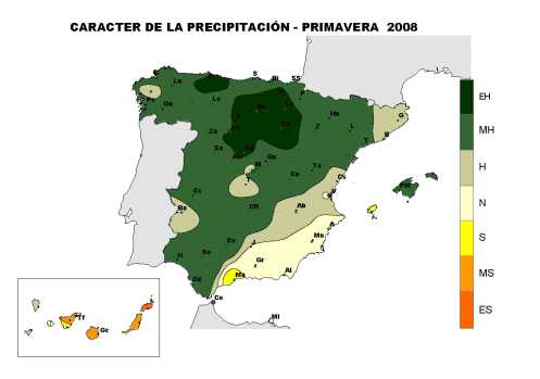 Caracter de la precipitación