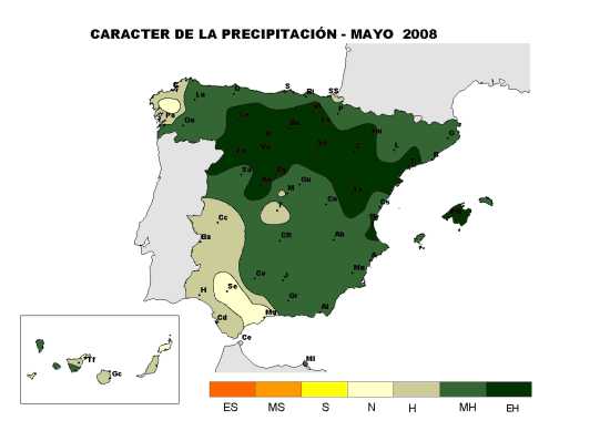 Precipitación mayo 08