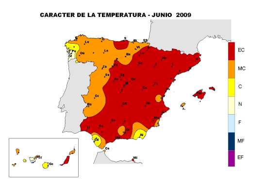 Temperatura junio 2009
