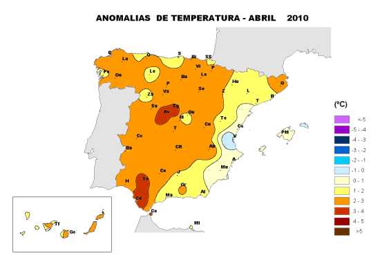 Temperatura abril 2010