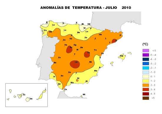 Temperatura julio 2010