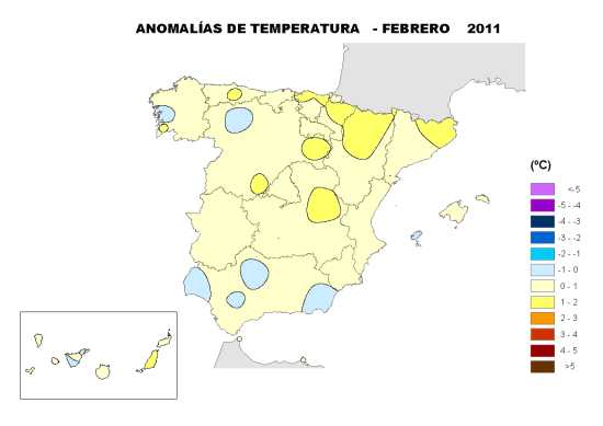 Temperatura febrero 2011