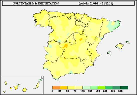 Precipitación climático 2011