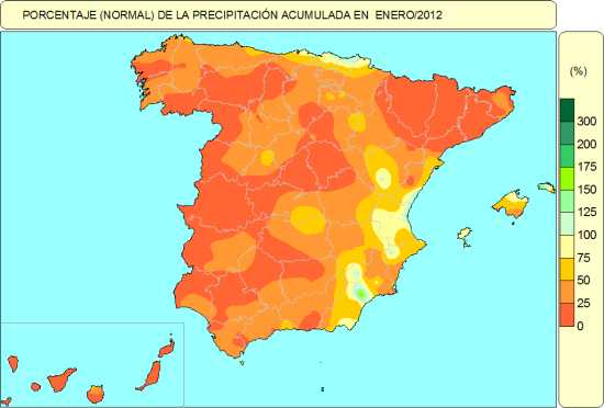 Precipitación enero-2012