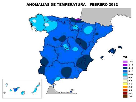 Temperatura febrero 2012