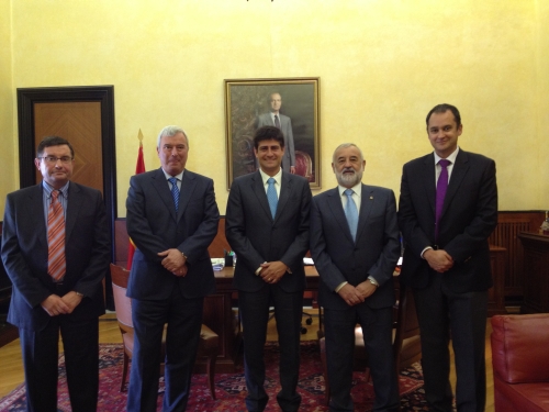 El Presidente de AEMET con el Delegado del Gobierno en Aragón