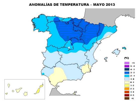 Temperaturas mayo 2013