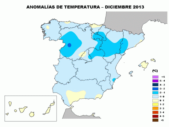 Temperatura diciembre 2013