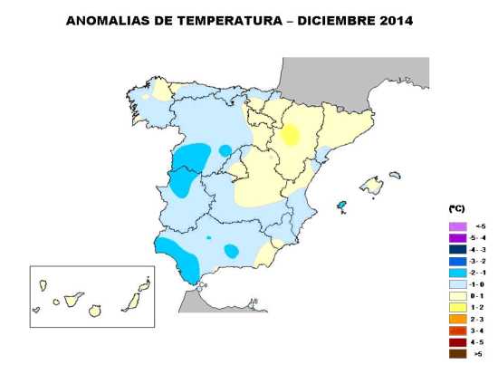 Temperaturas diciembre 2014