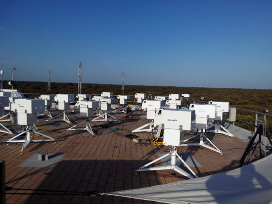 Instrumentos de medida de ozono en El Arenosillo, Huelva