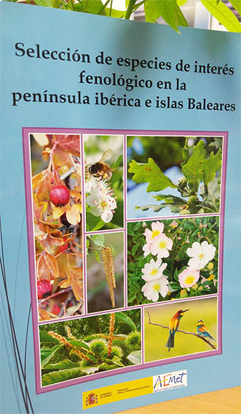 Portada del libro 'Selección de especies de interés fenológico en la península ibérica e islas Baleares'