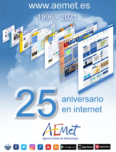 25 aniversario de la web de AEMET