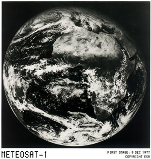 Primera imagen del Meteosat