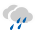 Sky condition: Very cloudy with rain/rain showers