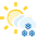 Cloudy intervals with snow showers