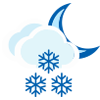 Intervalos nubrados con neve