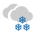 Estat del cel: Molt nvol amb neu