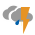 Sky condition: Overcast with thunderstorms and light rain showers