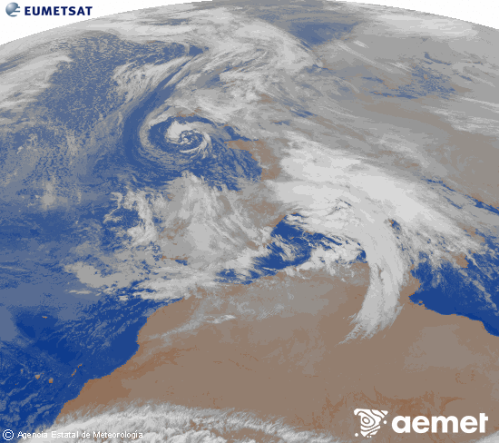 Imaxe da zona de Europa e Norte de �frica da canle infravermella do sat�lite Meteosat operacional en 0�N 0�W, procesada para darlle cor.&nbsp;martes, 23 decembro  2025 02:00