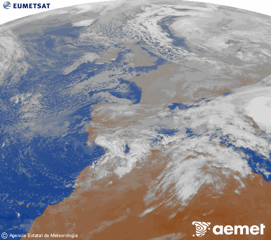 Imaxe da zona de Europa e Norte de �frica da canle infravermella do sat�lite Meteosat operacional en 0�N 0�W, procesada para darlle cor.&nbsp;domingo, 4 xaneiro  2026 10:00