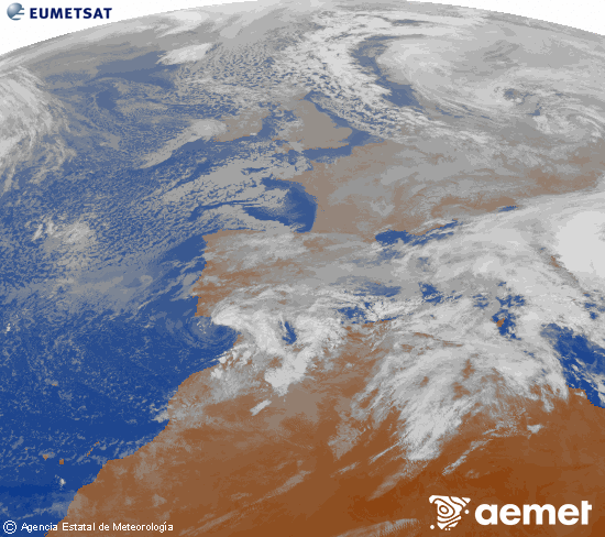 Imaxe da zona de Europa e Norte de �frica da canle infravermella do sat�lite Meteosat operacional en 0�N 0�W, procesada para darlle cor.&nbsp;domingo, 4 xaneiro  2026 11:00