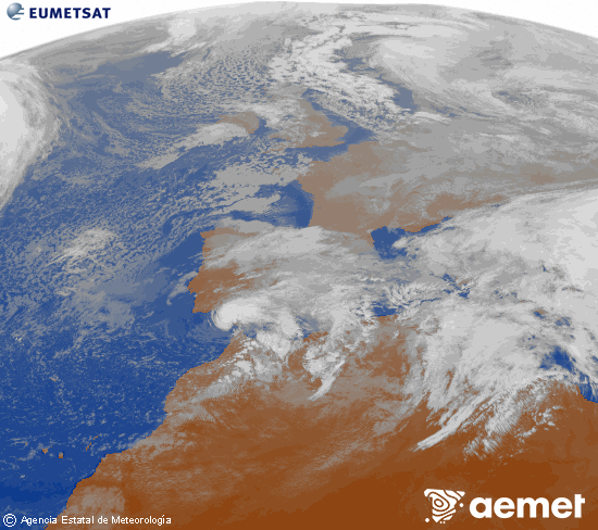 Imaxe da zona de Europa e Norte de �frica da canle infravermella do sat�lite Meteosat operacional en 0�N 0�W, procesada para darlle cor.&nbsp;domingo, 4 xaneiro  2026 15:00