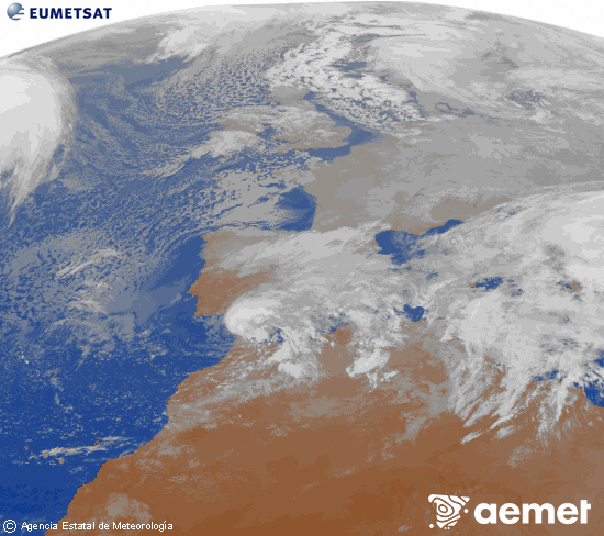 Imaxe da zona de Europa e Norte de �frica da canle infravermella do sat�lite Meteosat operacional en 0�N 0�W, procesada para darlle cor.&nbsp;domingo, 4 xaneiro  2026 18:00