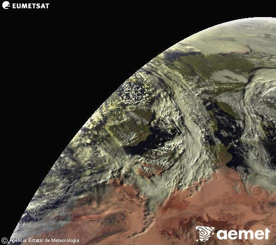 Esta imagen se genera utilizando informaci�n de los canales visibles del sat�lite METEOSAT perteneciente a la segunda generaci�n de sat�lites Meteosat (MSG). Por ese motivo, s�lo hay informaci�n en la zona iluminada por el sol. Adem�s, los canales han sido normalizados para que el brillo no dependa de la posici�n del sol.&nbsp;jeudi, 22 janvier  2026 09:00