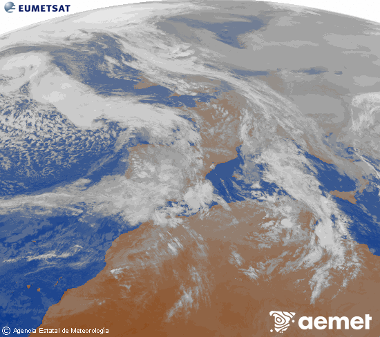 Imaxe da zona de Europa e Norte de �frica da canle infravermella do sat�lite Meteosat operacional en 0�N 0�W, procesada para darlle cor.&nbsp;xoves, 22 xaneiro  2026 18:00