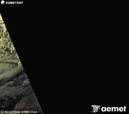 Esta imagen se genera utilizando informaci�n de los canales visibles del sat�lite METEOSAT perteneciente a la segunda generaci�n de sat�lites Meteosat (MSG). Por ese motivo, s�lo hay informaci�n en la zona iluminada por el sol. Adem�s, los canales han sido normalizados para que el brillo no dependa de la posici�n del sol.&nbsp;Monday, 26 January  2026 19:00