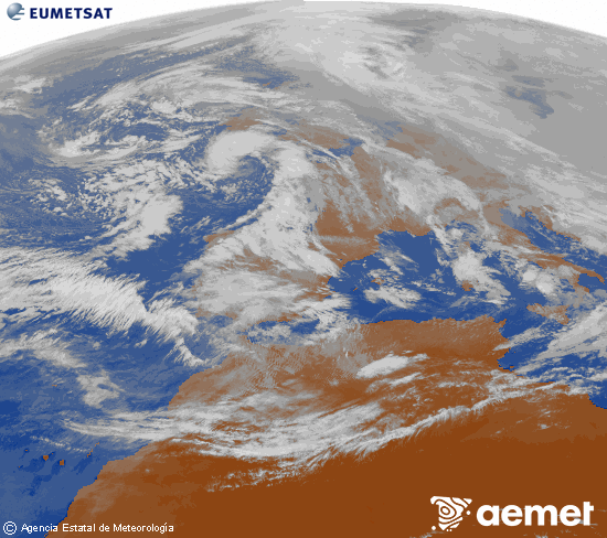 Imagen de la zona de Europa y Norte de �frica del canal infrarrojo del sat�lite Meteosat operacional en 0�N 0�W, procesada para darle color.&nbsp;Friday, 30 January  2026 12:00