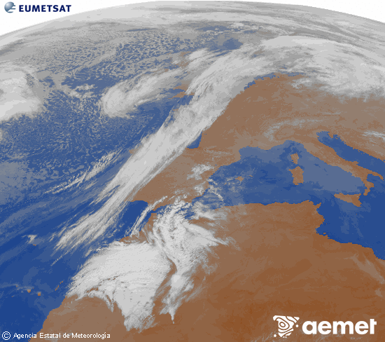 Imaxe da zona de Europa e Norte de �frica da canle infravermella do sat�lite Meteosat operacional en 0�N 0�W, procesada para darlle cor.&nbsp;venres, 27 febreiro  2026 09:00