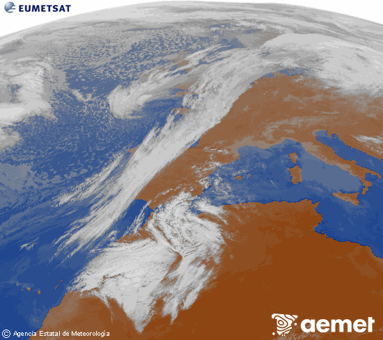 Imaxe da zona de Europa e Norte de �frica da canle infravermella do sat�lite Meteosat operacional en 0�N 0�W, procesada para darlle cor.&nbsp;venres, 27 febreiro  2026 11:00