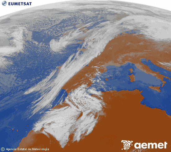 Imaxe da zona de Europa e Norte de �frica da canle infravermella do sat�lite Meteosat operacional en 0�N 0�W, procesada para darlle cor.&nbsp;venres, 27 febreiro  2026 12:00
