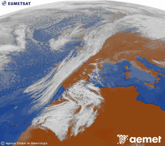 Imaxe da zona de Europa e Norte de �frica da canle infravermella do sat�lite Meteosat operacional en 0�N 0�W, procesada para darlle cor.&nbsp;venres, 27 febreiro  2026 13:00