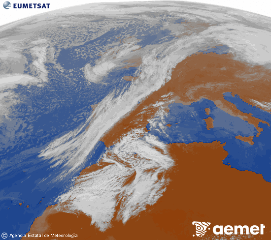 Imaxe da zona de Europa e Norte de �frica da canle infravermella do sat�lite Meteosat operacional en 0�N 0�W, procesada para darlle cor.&nbsp;venres, 27 febreiro  2026 14:00