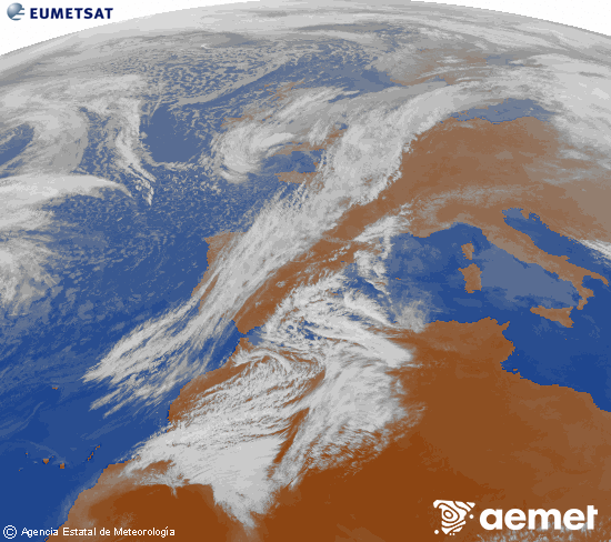 Imaxe da zona de Europa e Norte de �frica da canle infravermella do sat�lite Meteosat operacional en 0�N 0�W, procesada para darlle cor.&nbsp;venres, 27 febreiro  2026 17:00