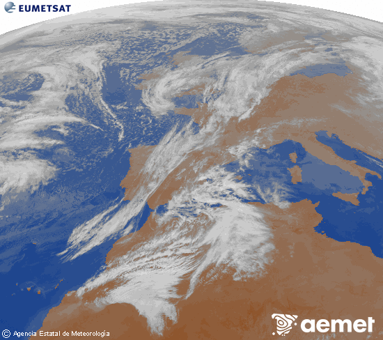 Imaxe da zona de Europa e Norte de �frica da canle infravermella do sat�lite Meteosat operacional en 0�N 0�W, procesada para darlle cor.&nbsp;venres, 27 febreiro  2026 20:00