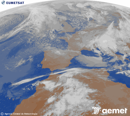 Imaxe da zona de Europa e Norte de �frica da canle infravermella do sat�lite Meteosat operacional en 0�N 0�W, procesada para darlle cor.&nbsp;xoves, 26 marzo  2026 07:00